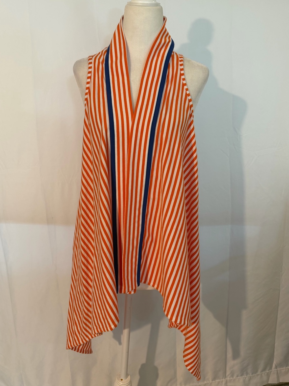 NWT Emerson Street Florida Gators Vest S/M Orange White Stripe UF Game Day